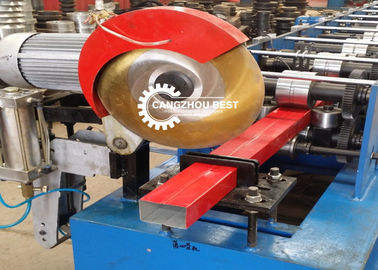 Maszyna do formowania rolek rur spustowych ze stalowym prostokątem ze skrzynią biegów napędzaną skrzynią biegów