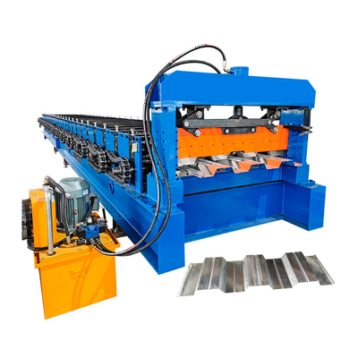 Profil stalowy galwanizowany PLC Control Decking Sheet Floor Roll Forming Machine