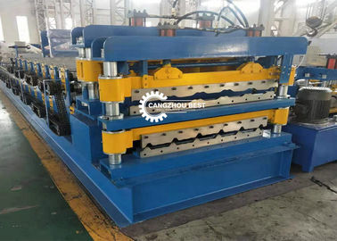 Maszyna do formowania rolek dwuwarstwowa maszyna do formowania dachówek Dachówki IBR Produkcja blach falistych