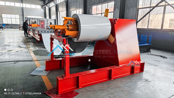 18-20 Maszyna do formowania płyt dachowych stacji 0,3-0,8 mm Hydrauliczne cięcie