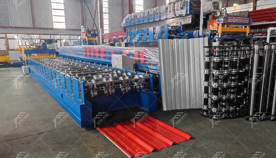 3T Hydrauliczna Maszyna do formowania arkuszy dachowych z systemem sterowania PLC