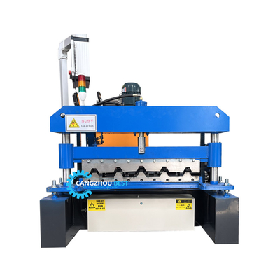 Plc Control Automatic Cutting Ppgi Steel High Rib Roofing Sheet Cold Roll Forming Machine For Zimbabwe