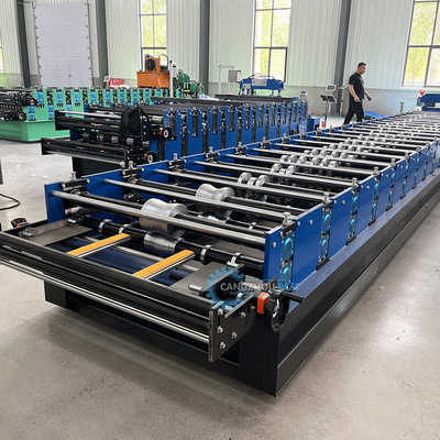 Plc Control Automatic Cutting Ppgi Steel High Rib Roofing Sheet Cold Roll Forming Machine For Zimbabwe