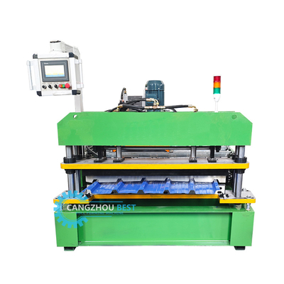 Wysokiej prędkości Kolumbia Popularny projekt IBR Trapezoidalny Panel dachowy Sheet Roll Forming Machine