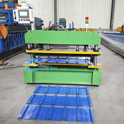 Wysokiej prędkości Kolumbia Popularny projekt IBR Trapezoidalny Panel dachowy Sheet Roll Forming Machine