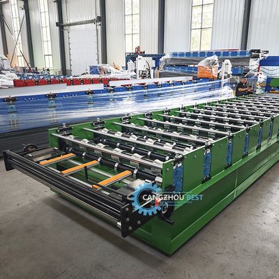 Wysokiej prędkości Kolumbia Popularny projekt IBR Trapezoidalny Panel dachowy Sheet Roll Forming Machine
