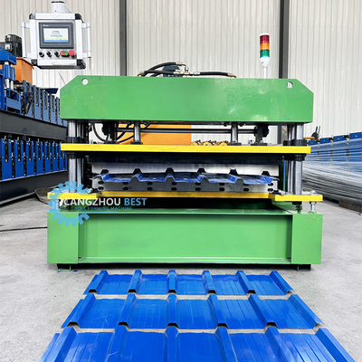 Wysokiej prędkości Kolumbia Popularny projekt IBR Trapezoidalny Panel dachowy Sheet Roll Forming Machine