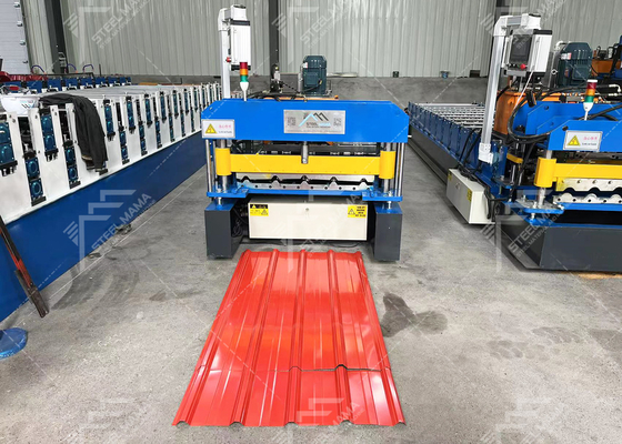 3 kW Hydraulic Cutting Steel Roof Sheet Roll Forming Machine Cena