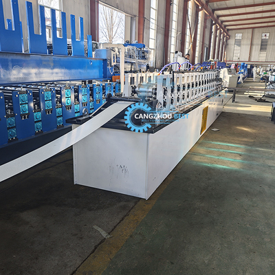 Euro Type CE Hydraulic Steel Shutter Door Making Roll Forming Machine z otworami do bicia