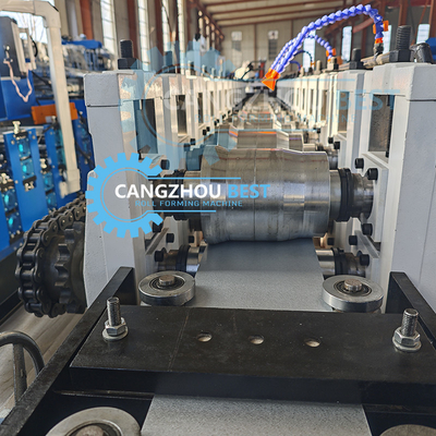 Euro Type CE Hydraulic Steel Shutter Door Making Roll Forming Machine z otworami do bicia