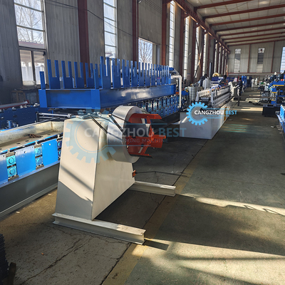Euro Type CE Hydraulic Steel Shutter Door Making Roll Forming Machine z otworami do bicia