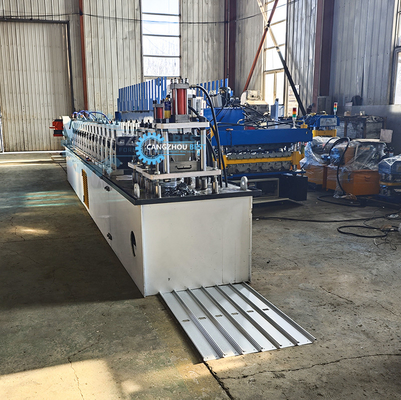 Euro Type CE Hydraulic Steel Shutter Door Making Roll Forming Machine z otworami do bicia