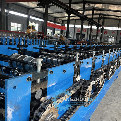 Galwanizowany Flying Cutter Non Stop 20m/min Decking Floor Steel Sheet Roll Forming Machine