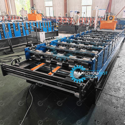 1000 mm ekran dotykowy Metalowe blachy dachowe tworzące maszyny do formowania rolki Plc Control