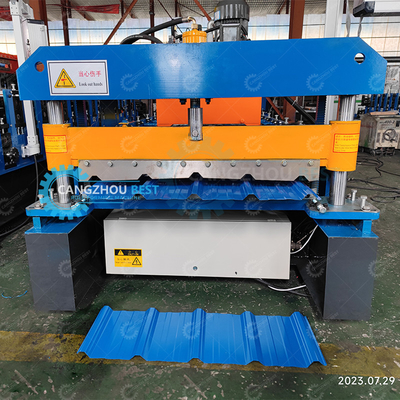 1000 mm ekran dotykowy Metalowe blachy dachowe tworzące maszyny do formowania rolki Plc Control