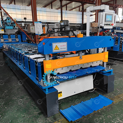 1000 mm ekran dotykowy Metalowe blachy dachowe tworzące maszyny do formowania rolki Plc Control