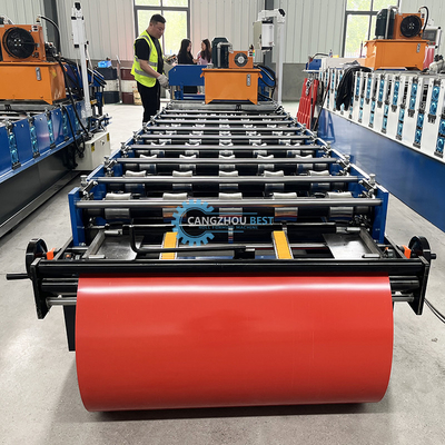 Gi 900mm Efektywna szerokość stalowa Profil Ibr Roof Sheet Roll Forming Machine Do Budowy