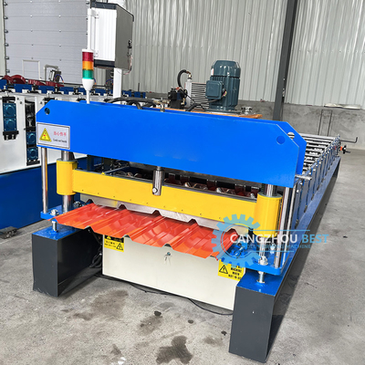 Gi 900mm Efektywna szerokość stalowa Profil Ibr Roof Sheet Roll Forming Machine Do Budowy