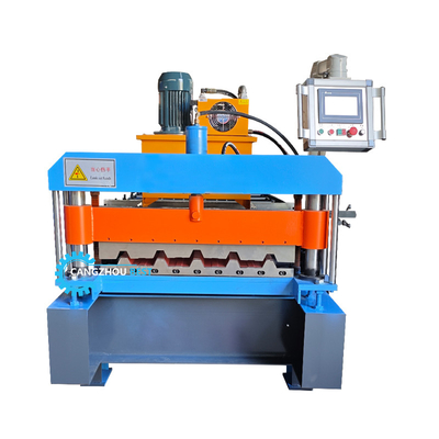 Hydrauliczne PLC sterowanie metalowe dachowe blachy Roll Forming Machine dla materiałów budowlanych