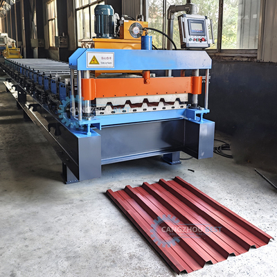 Hydrauliczne PLC sterowanie metalowe dachowe blachy Roll Forming Machine dla materiałów budowlanych