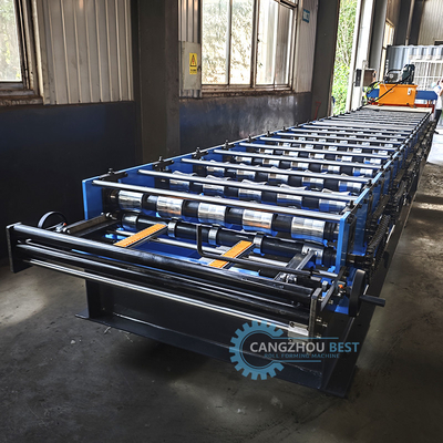 Hydrauliczne PLC sterowanie metalowe dachowe blachy Roll Forming Machine dla materiałów budowlanych