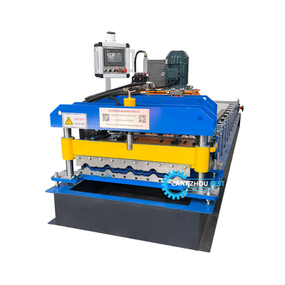 Bamboo Type Barwione szkliwione dachowe dachówka Roll Forming Making Machine