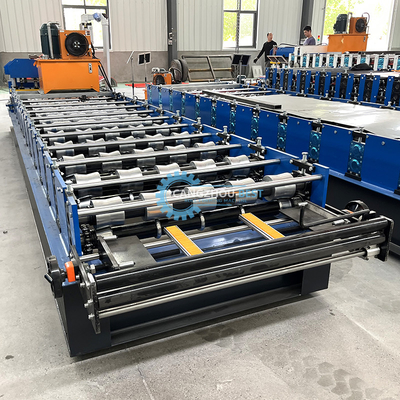Bamboo Type Barwione szkliwione dachowe dachówka Roll Forming Making Machine