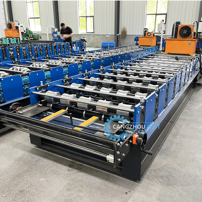 Bamboo Type Barwione szkliwione dachowe dachówka Roll Forming Making Machine