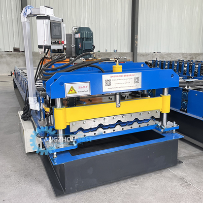 Bamboo Type Barwione szkliwione dachowe dachówka Roll Forming Making Machine