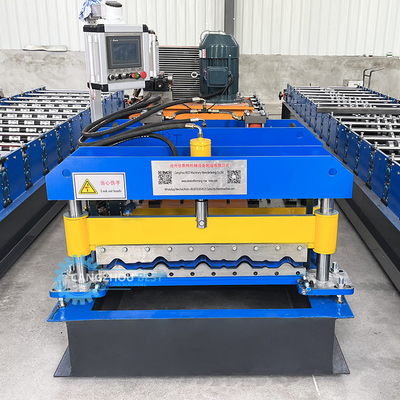 Bamboo Type Barwione szkliwione dachowe dachówka Roll Forming Making Machine