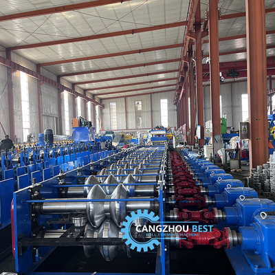 Stalowa grubość 4 mm Żelazo Szybka zmiana 2&amp;3 Waves Crash Barrier Roll Forming Machine