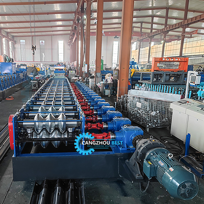 Stalowa grubość 4 mm Żelazo Szybka zmiana 2&amp;3 Waves Crash Barrier Roll Forming Machine