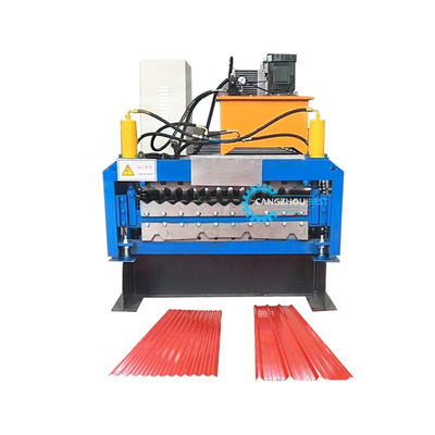 Automatyczne cięcie Hydraulic Power Steel Profile Dwuwarstwowa Roofing Roll Forming Machine