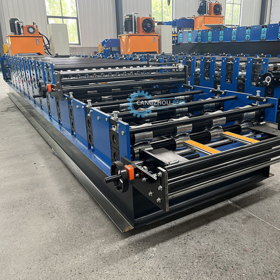 Automatyczne cięcie Hydraulic Power Steel Profile Dwuwarstwowa Roofing Roll Forming Machine
