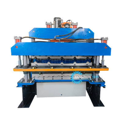 Delta PLC automatyczne sterowane dwa warstwy dachówki Roll Forming Machine