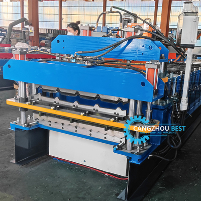 Delta PLC automatyczne sterowane dwa warstwy dachówki Roll Forming Machine