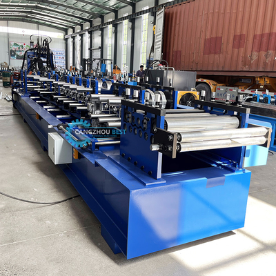 Plc Control C Z U Purlin Roll Forming Machine Hydraulic Punching and Cutting (Hydrauliczne bicie i cięcie)