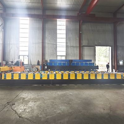 Brazylia Grubość materiału 0,3-0,8 mm Maszyna do formowania rolki Metalowe stalowe płytki dachowe Wytwarzanie hydrauliczne