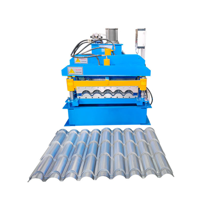 8.5kw Stalowe Szklane dach płytki rolkowania maszyny i dachu Sheet Making Machine