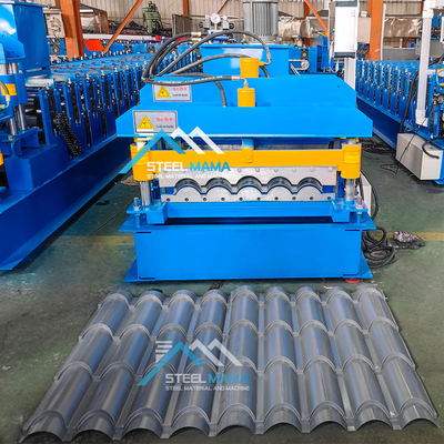 8.5kw Stalowe Szklane dach płytki rolkowania maszyny i dachu Sheet Making Machine