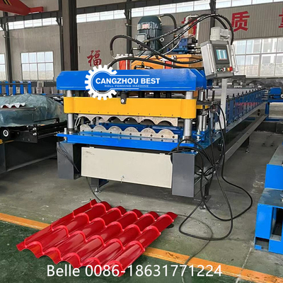 Przekaz łańcuchowy 9-11 rzędów dach płytek Roll Forming Machine dla 300H stalowych dachów