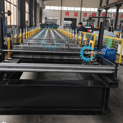 Rosja Popularny projekt Galwanizowane stalowe dachówki płytki tworzące Roll Forming Machine