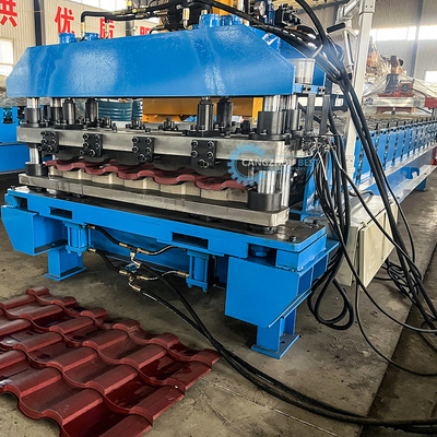 System sterowania PLC 22kroków Rolery Stalowy Profil Dachowy Płytki Roll Forming Machine