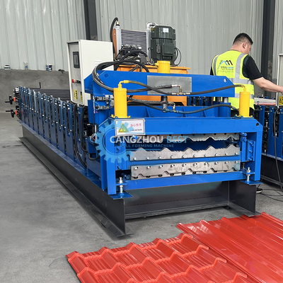 Afryka Podwójny warstwy dachu arkusz kolorowy Profil tworzący dach arkusz Roll Forming Machine