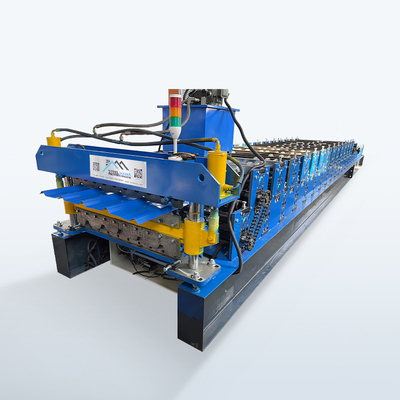 Profil stalowy podwójna warstwa wysokie żebro Zimbabwe Popularny dachówki Sheet Roll Forming Machine