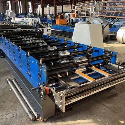 Profil stalowy podwójna warstwa wysokie żebro Zimbabwe Popularny dachówki Sheet Roll Forming Machine