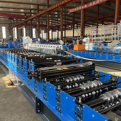 Profil stalowy podwójna warstwa wysokie żebro Zimbabwe Popularny dachówki Sheet Roll Forming Machine