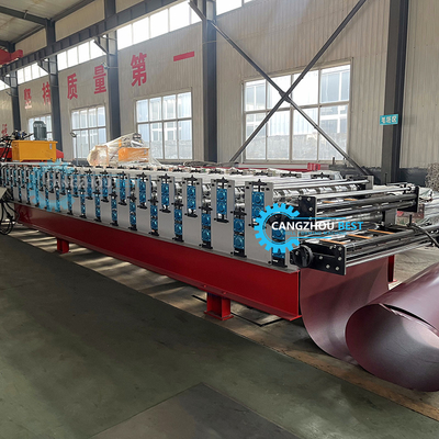 Szerokość cewki 1220mm Tafel &amp; Trapezodial Tafel Sheet Dwukrotna warstwa Tafel Roll Forming Machine
