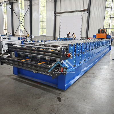 Stalowe płytki podwójnej warstwy Roll Forming Machine Delta PLC