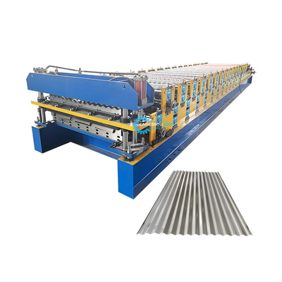 Stalowe płytki Delta PLC sterowanie podwójnej warstwy Roll Forming Machine dla 0,25-0,6 mm grubości materiału